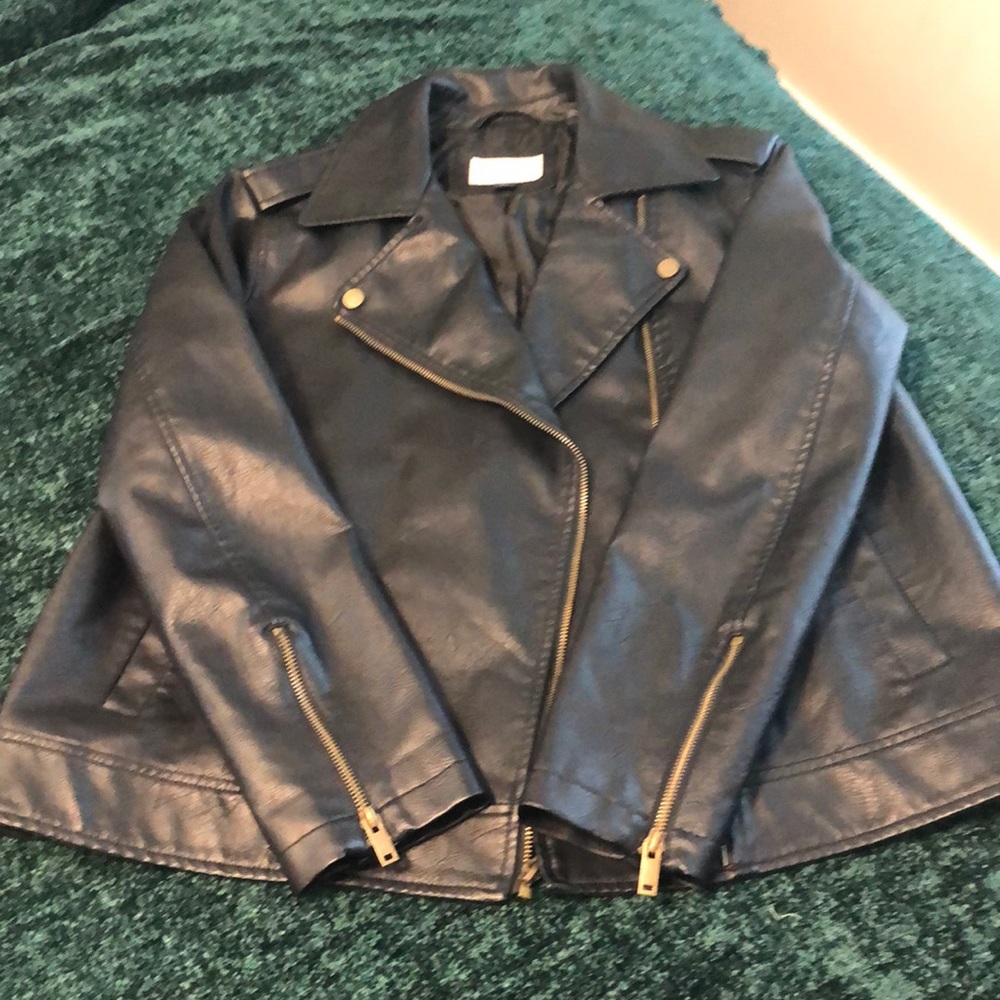 Universal Thread Black Motorcycle Jacket Size L